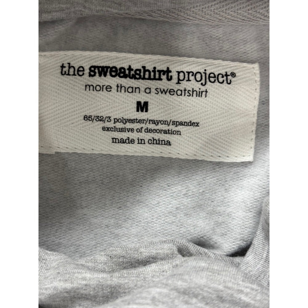 The Sweatshirt Project M Heather Gray Cowl Neck Pullover Womens Athleisure Cozy