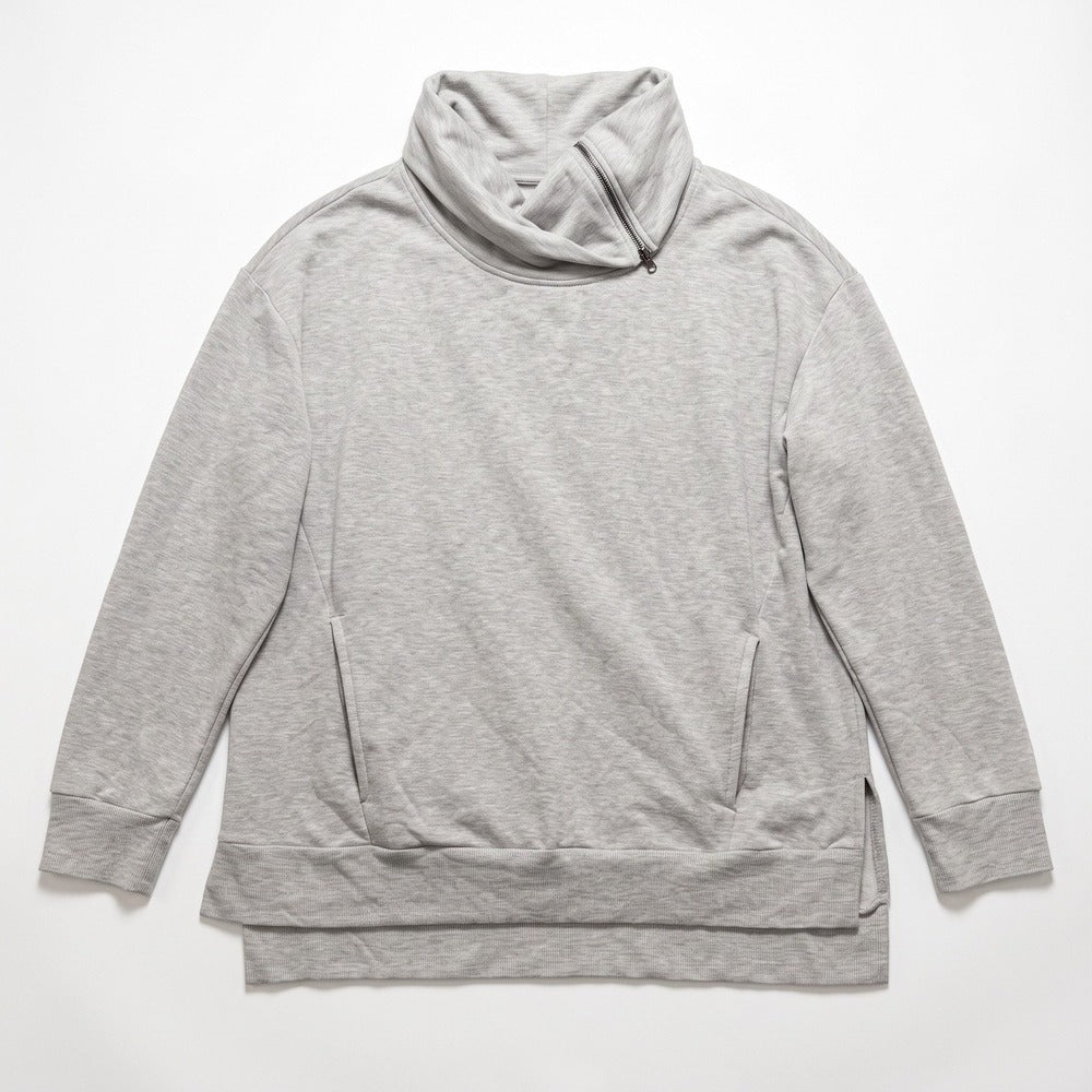 The Sweatshirt Project M Heather Gray Cowl Neck Pullover Womens Athleisure Cozy