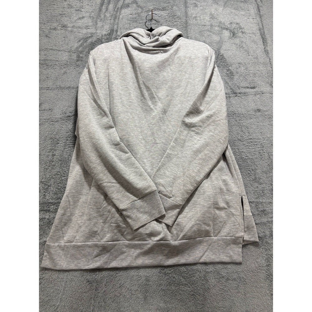 The Sweatshirt Project M Heather Gray Cowl Neck Pullover Womens Athleisure Cozy