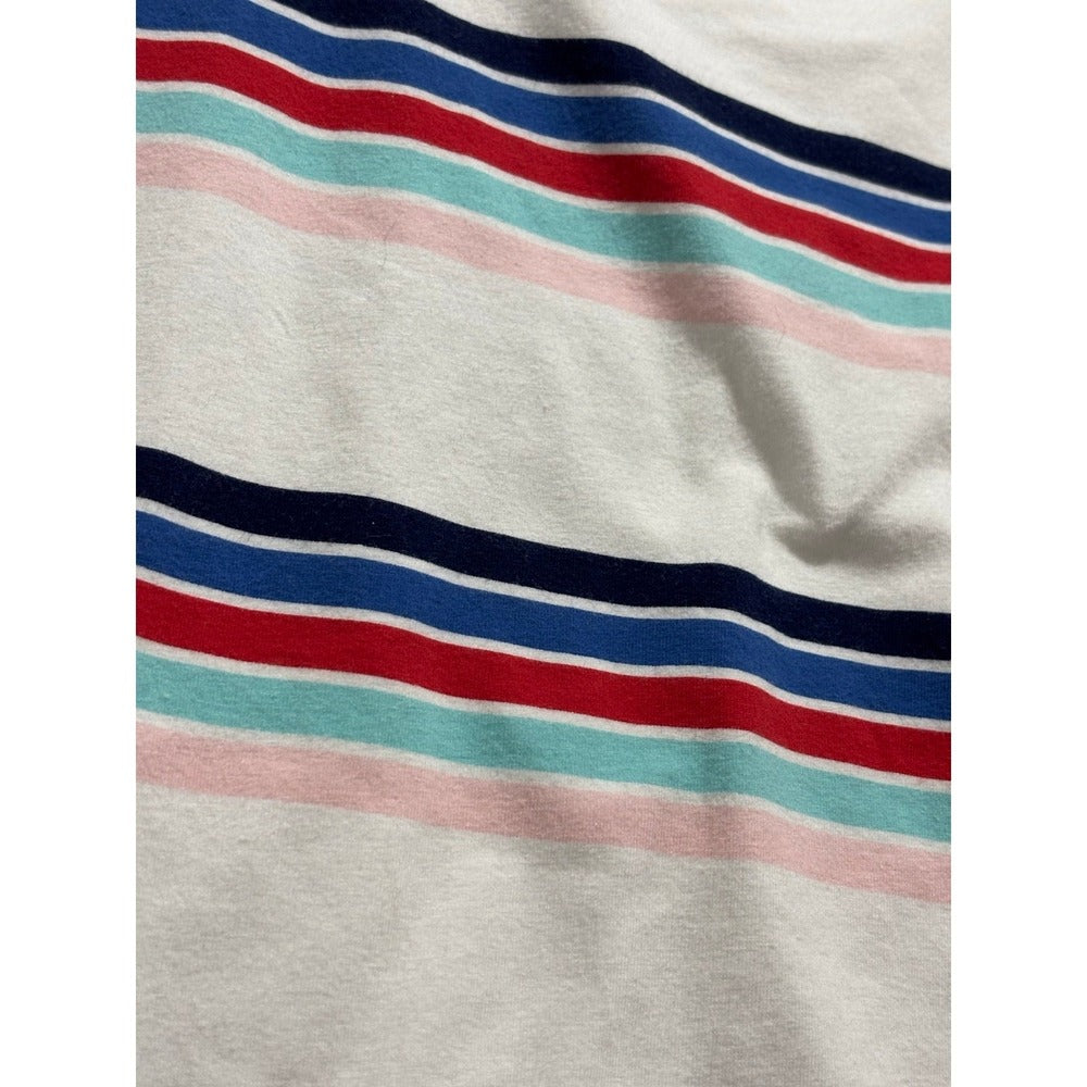 Torrid 0 Womens White Multicolor Striped Cami Tank Top Coastal Sleeveless