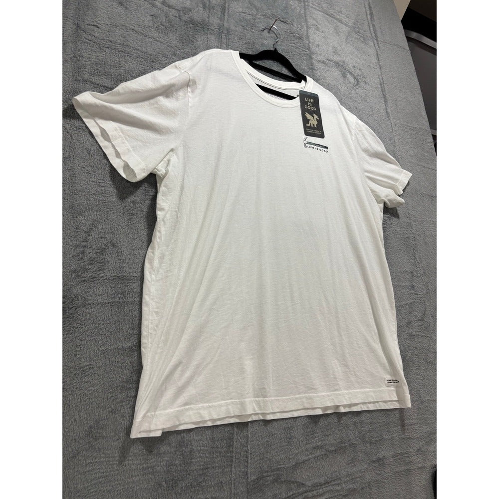 Life is Good XXL XL White Black Road Trip Graphic Tee Bundle 2 Mens