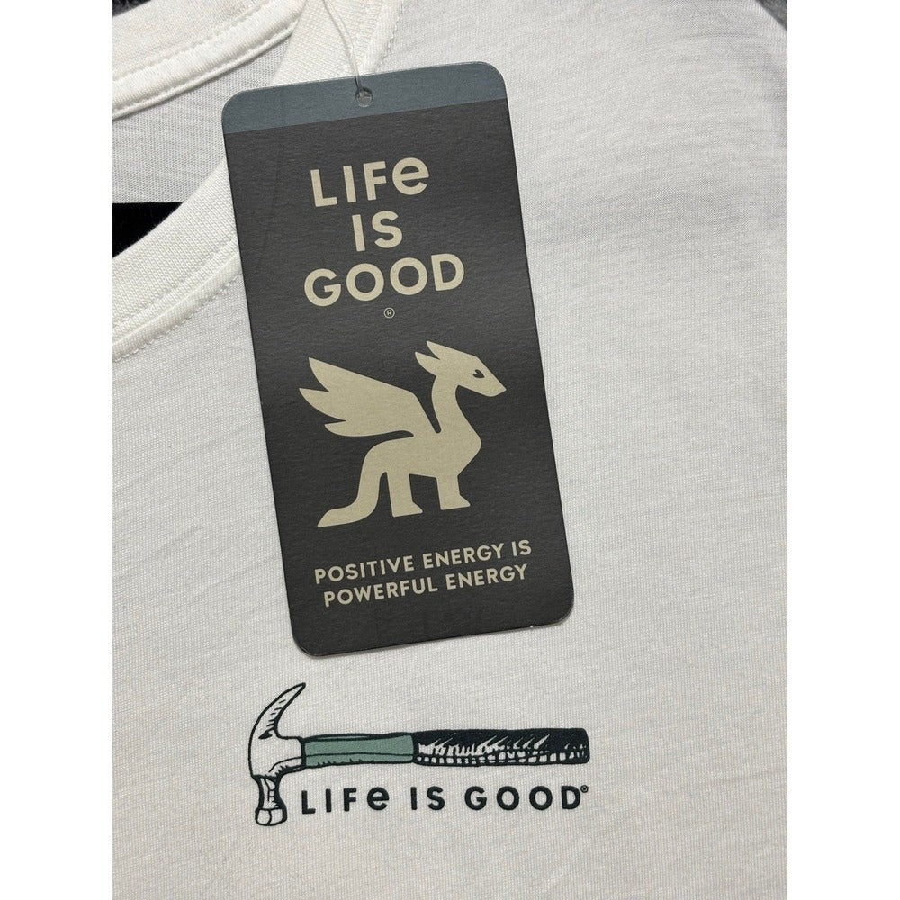 Life is Good XXL XL White Black Road Trip Graphic Tee Bundle 2 Mens