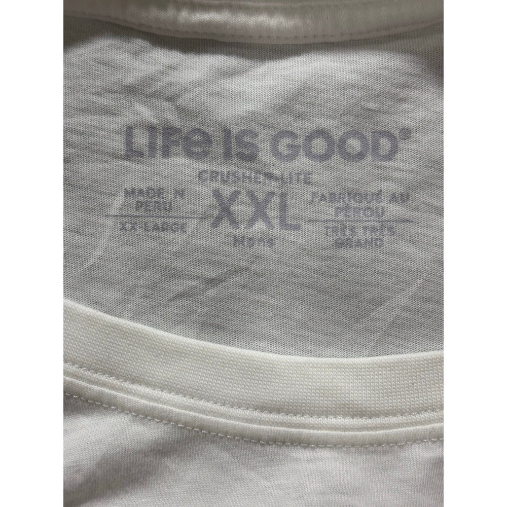 Life is Good XXL XL White Black Road Trip Graphic Tee Bundle 2 Mens