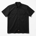 Dickies Flex L Black Short Sleeve Work Shirt Mens Casual Minimalist Athleisure