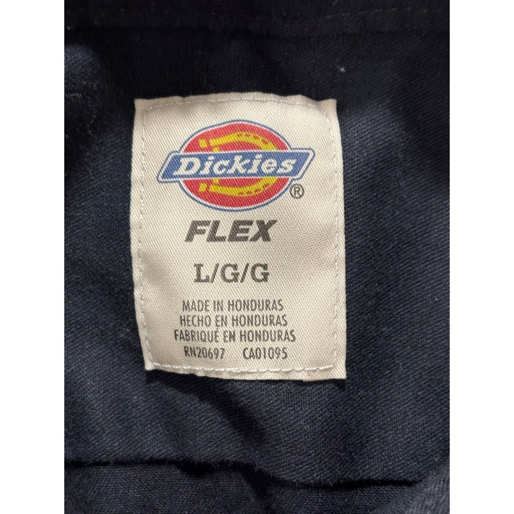 Dickies Flex L Black Short Sleeve Work Shirt Mens Casual Minimalist Athleisure