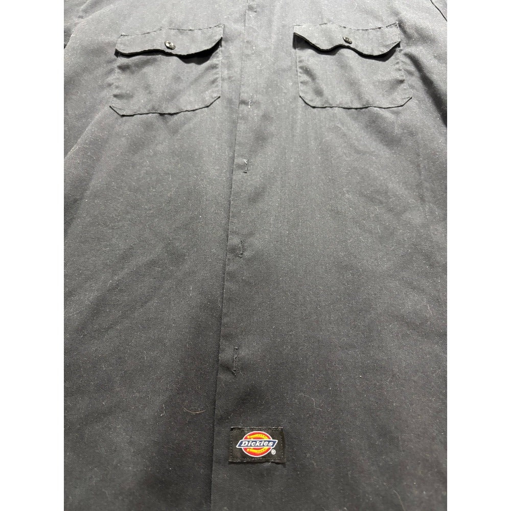 Dickies Flex L Black Short Sleeve Work Shirt Mens Casual Minimalist Athleisure