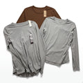 No Boundaries XXL Womens Brown Gray Long Sleeve Tee Bundle 3 Casual Cozy