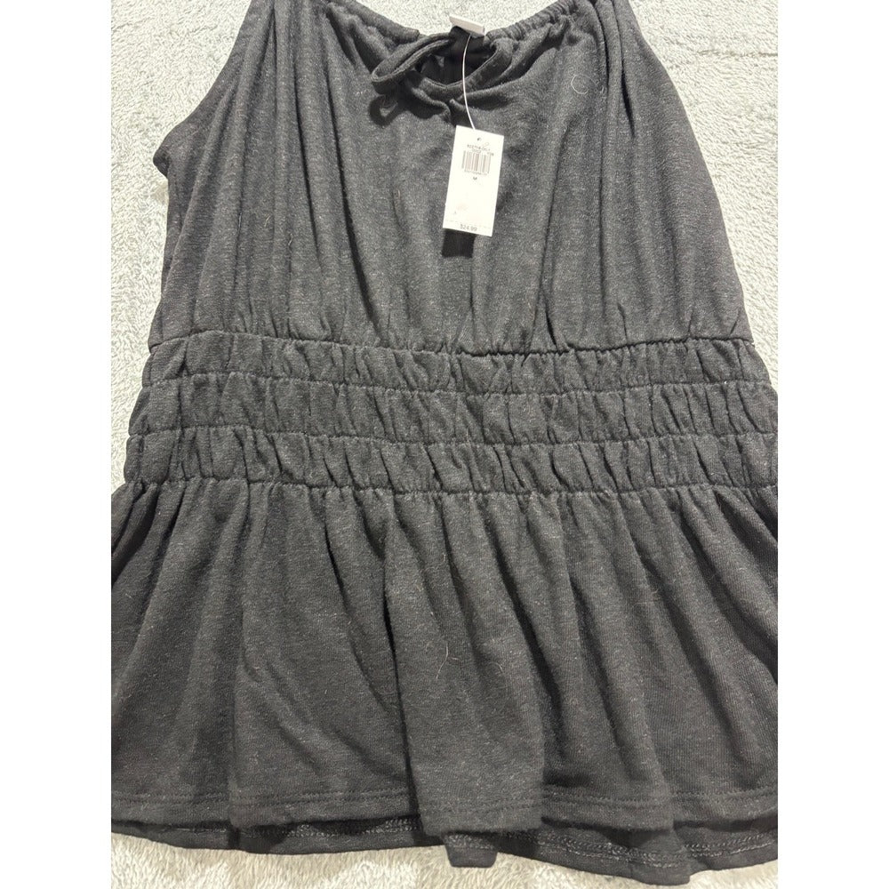 Old Navy Women's Black Smocked Peplum Cami Size M, photo 5 of 11