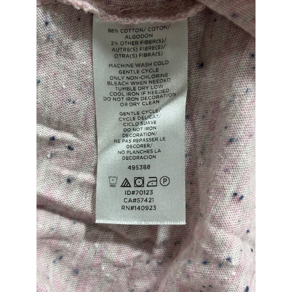 LOFT Outlet Womens M Heathered Pink Twist Front Knot Tank Top Casual Boho Cozy