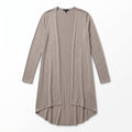 Express S/P Taupe Duster Open Cardigan Womens Casual Minimalist Ribbed Shawl