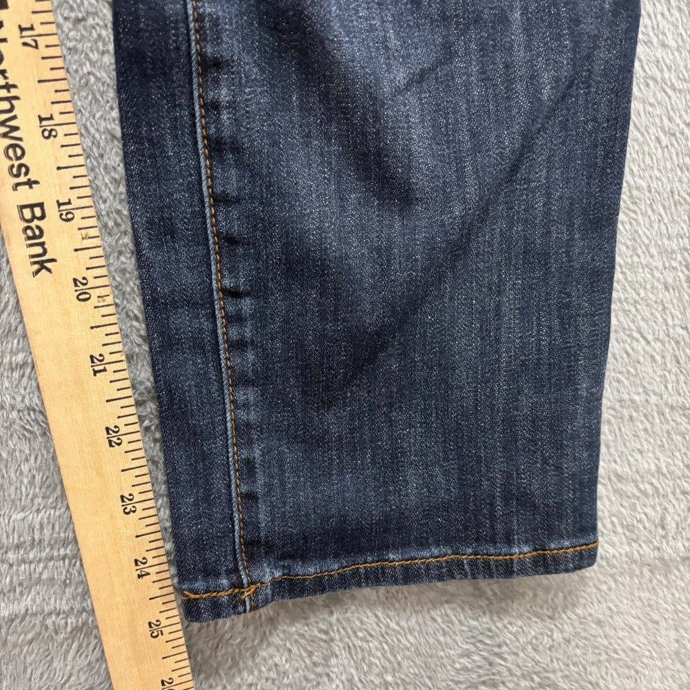 KUT from the Kloth 6 Blue Bardot Crop Skinny Boyfriend Jeans Womens Casual Boho