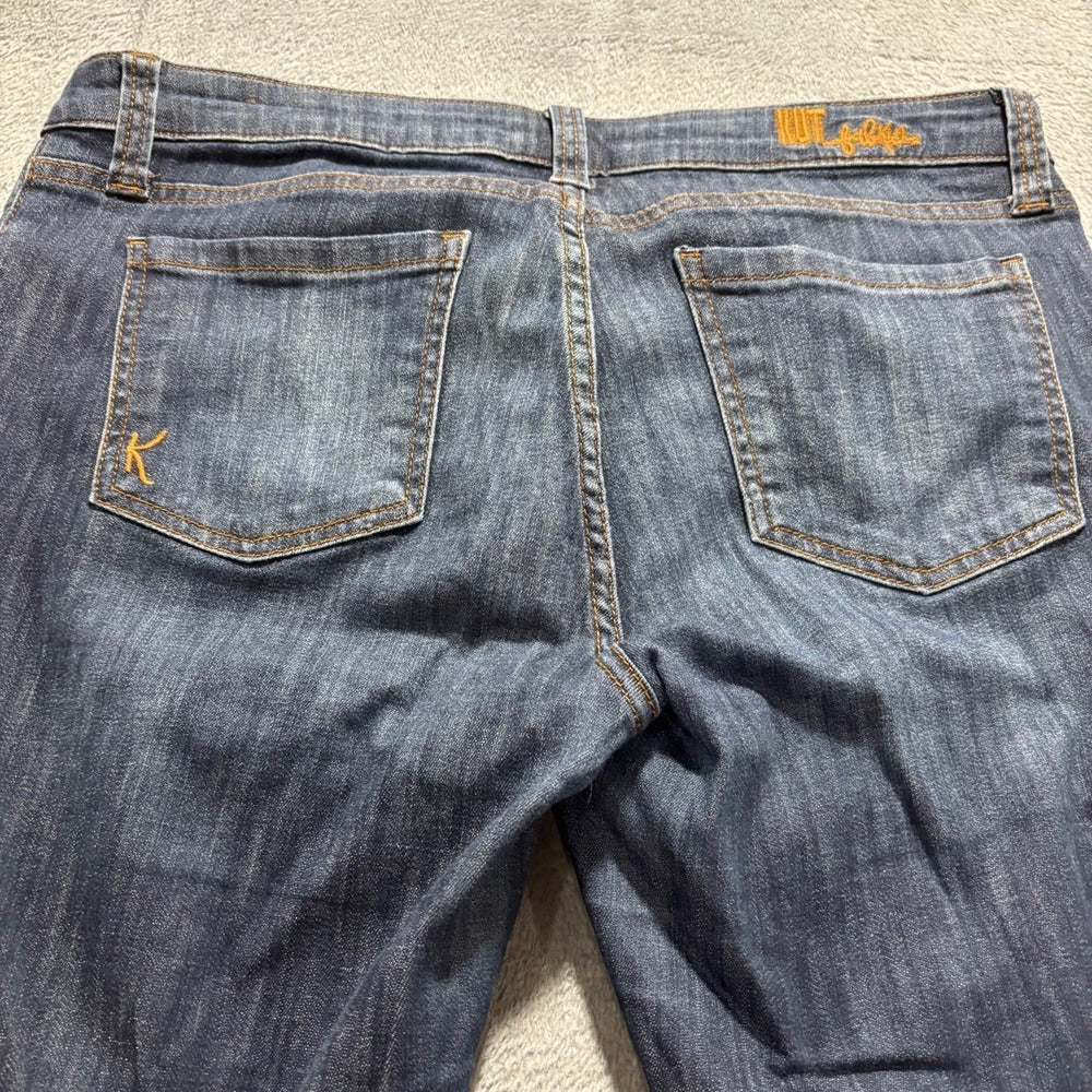 KUT from the Kloth 6 Blue Bardot Crop Skinny Boyfriend Jeans Womens Casual Boho
