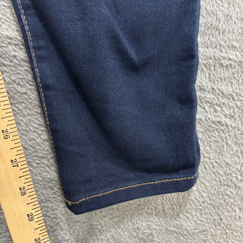 Nine West Womens 6 Dark Wash Pull-On Skinny Jeans Casual Boho Denim