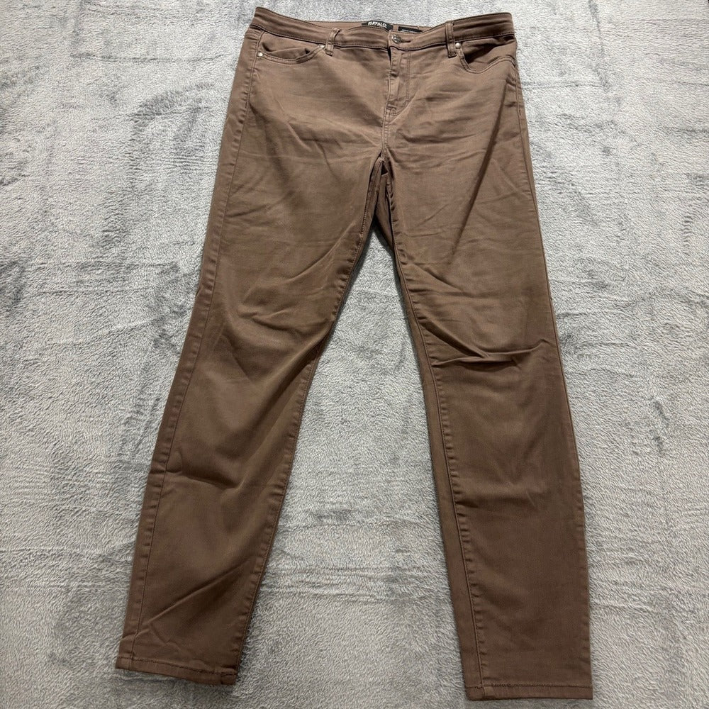 Buffalo David Bitton Hanna Womens 10/30 Brown Skinny Jeans High Rise Casual Cozy