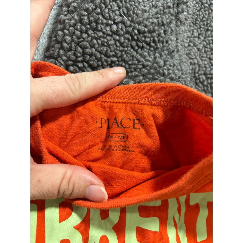 Crazy 8 Childrens Place M 7-8 Gray Fleece Jacket Orange Blue Shirts Lot Casual
