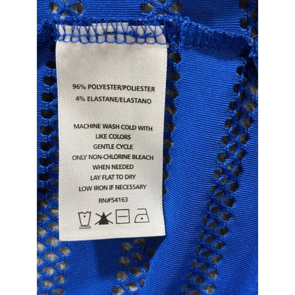 Calvin Klein XXL Blue Mesh Swim Cover Up Womens Casual Coastal Athleisure
