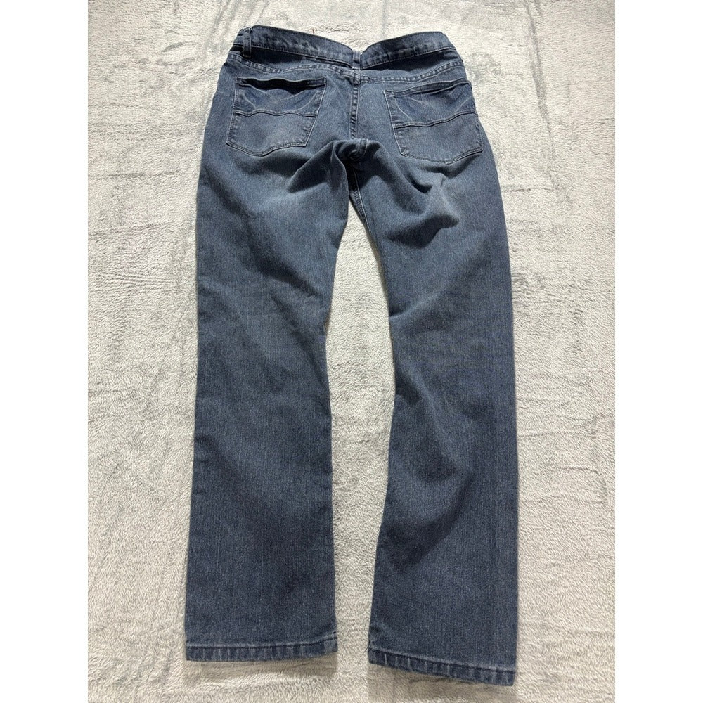 Six Lincoln New York 36x32 Gray Slim Stretch Jeans Mens Casual Minimalist