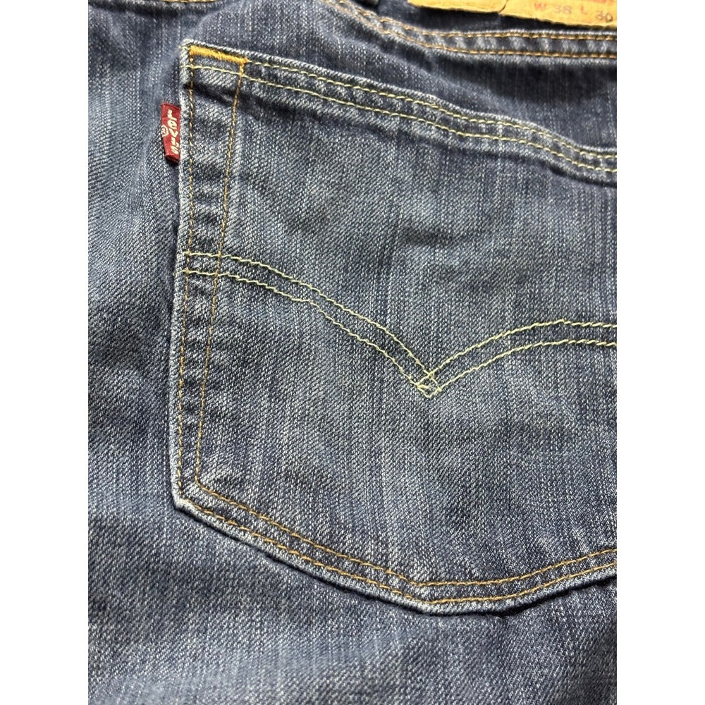 Levis 514 38x30 Blue Jeans Mens Straight Leg Denim Casual Vintage