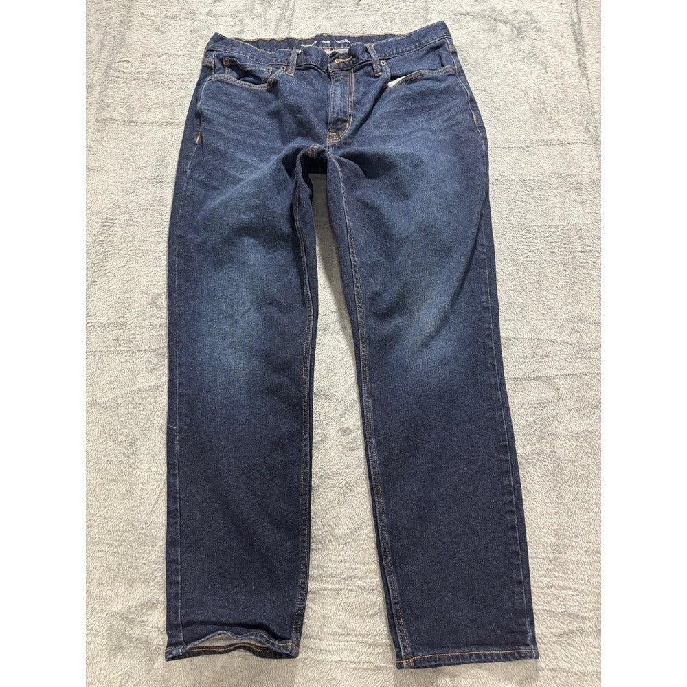 Old Navy 36x30 Dark Wash Blue Athletic Taper Built In Flex Jeans Casual Minimal