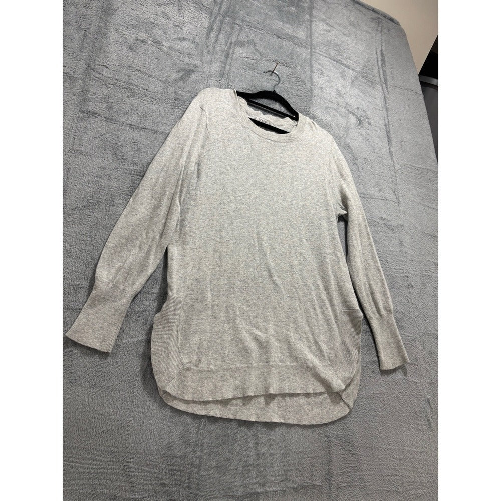 J.Crew Womens M Grey Crewneck Sweater Casual Cozy Minimalist