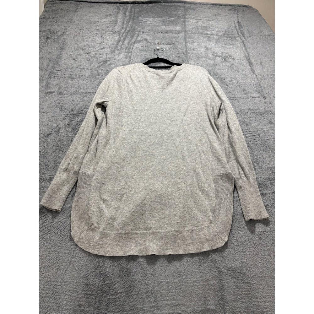 J.Crew Womens M Grey Crewneck Sweater Casual Cozy Minimalist