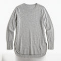 J.Crew Womens M Grey Crewneck Sweater Casual Cozy Minimalist