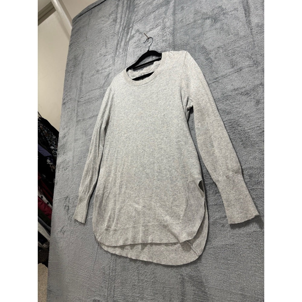 J.Crew Womens M Grey Crewneck Sweater Casual Cozy Minimalist
