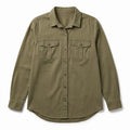 Old Navy M Olive Green Utility Button Down Shirt Womens Casual Boho