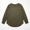 LOFT M Olive Green Raglan Long Sleeve Top Womens Casual Cozy Shirt
