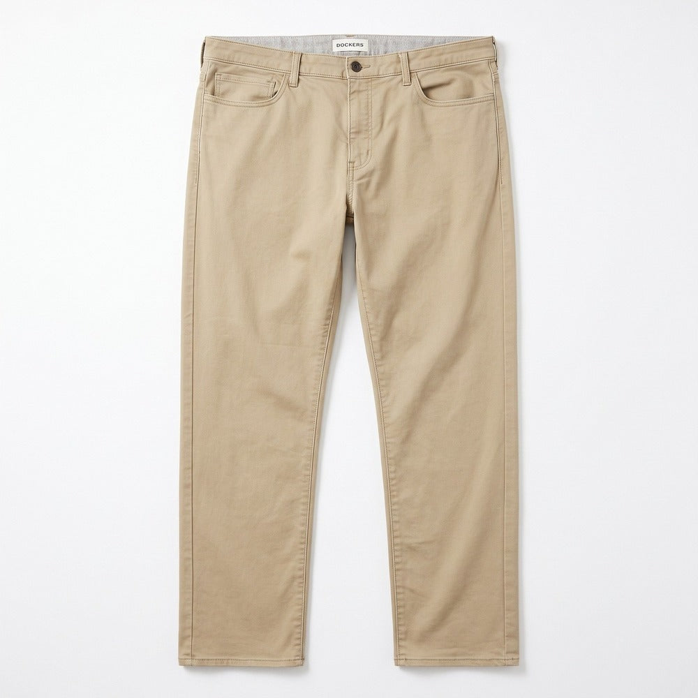 Dockers 42x30 Tan Khakis Straight Fit Pants Mens Casual Preppy Classic