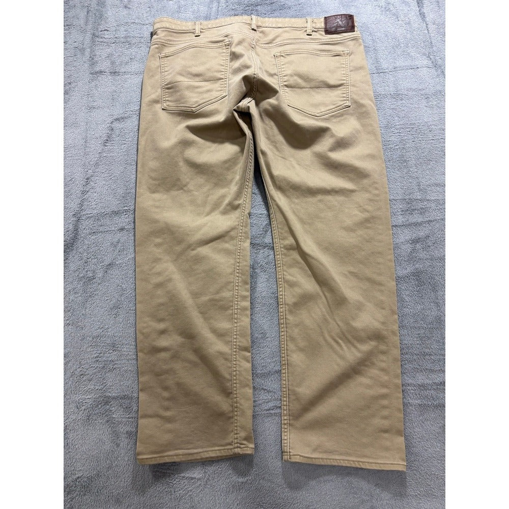 Dockers 42x30 Tan Khakis Straight Fit Pants Mens Casual Preppy Classic
