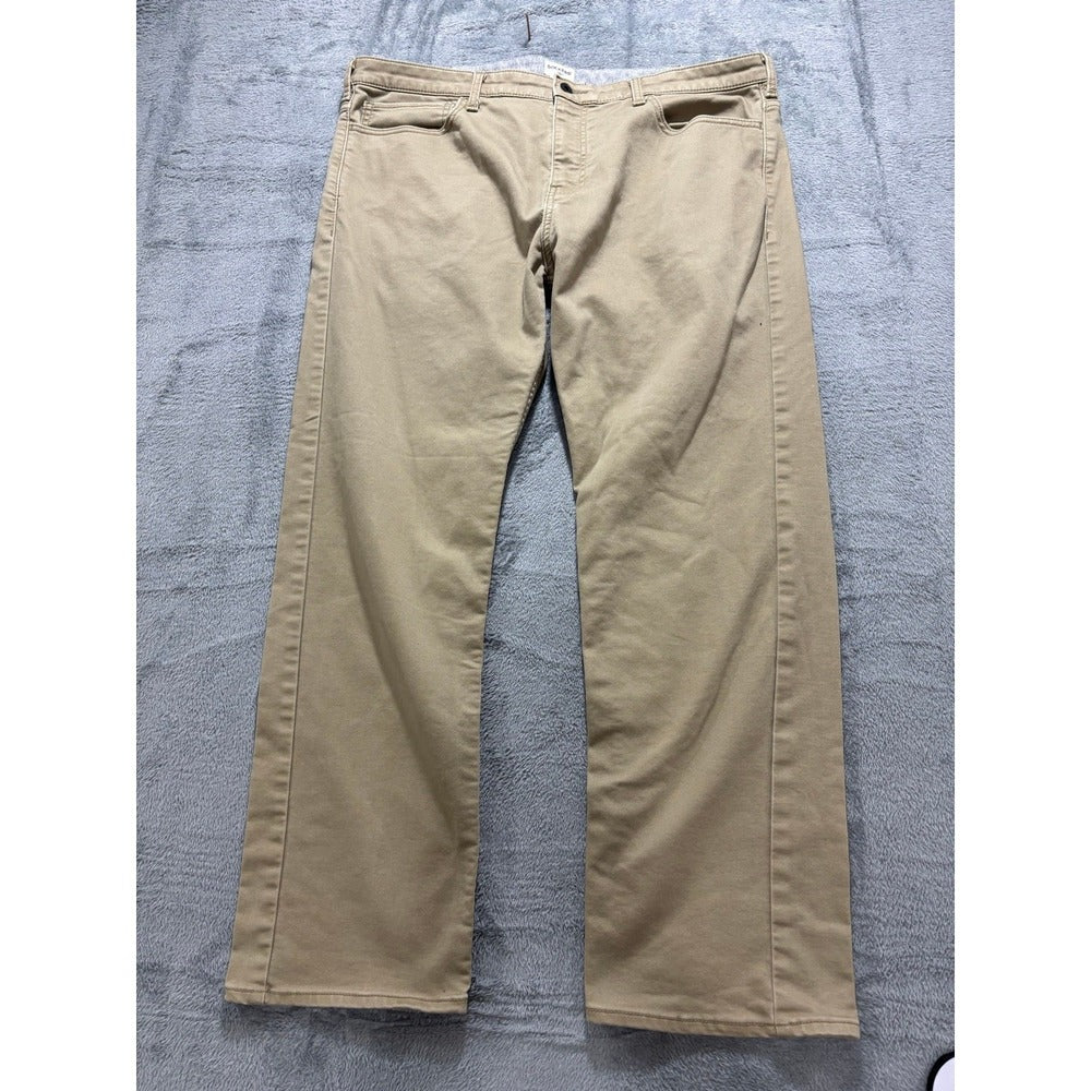 Dockers 42x30 Tan Khakis Straight Fit Pants Mens Casual Preppy Classic