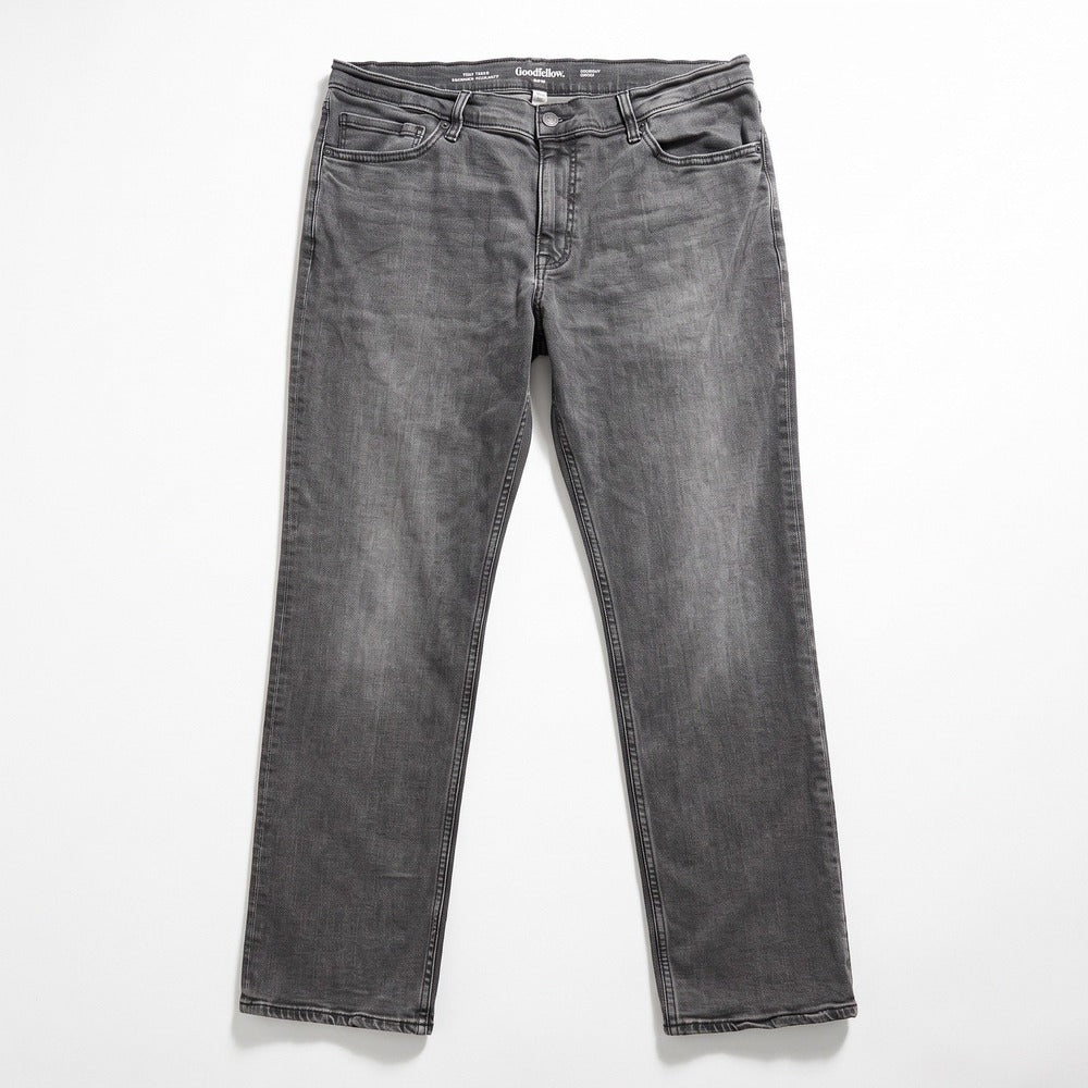 Goodfellow Mens 38x30 Gray Straight Leg Jeans Denim Pants Casual Minimalist