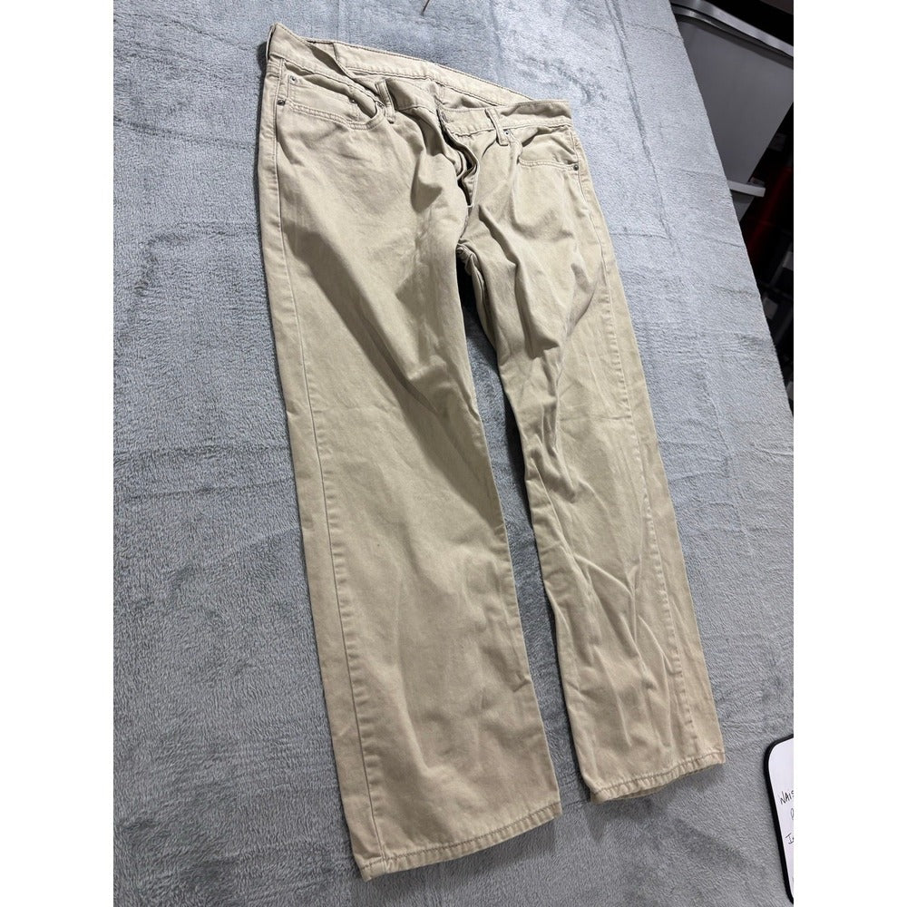 Levis 514 Slim Straight Khaki Pants 40x30 Mens Tan Chino Trousers Casual Preppy