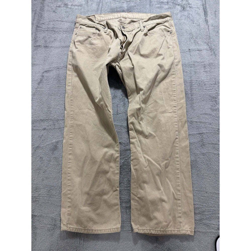Levis 514 Slim Straight Khaki Pants 40x30 Mens Tan Chino Trousers Casual Preppy