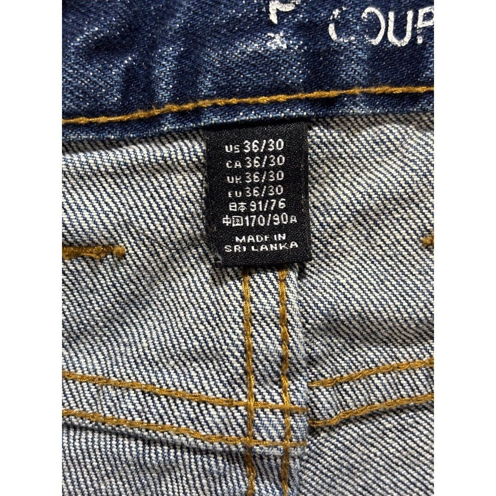 Gap 36/30 Blue Athletic Stretch Straight Jeans Mens Casual Minimalist Denim
