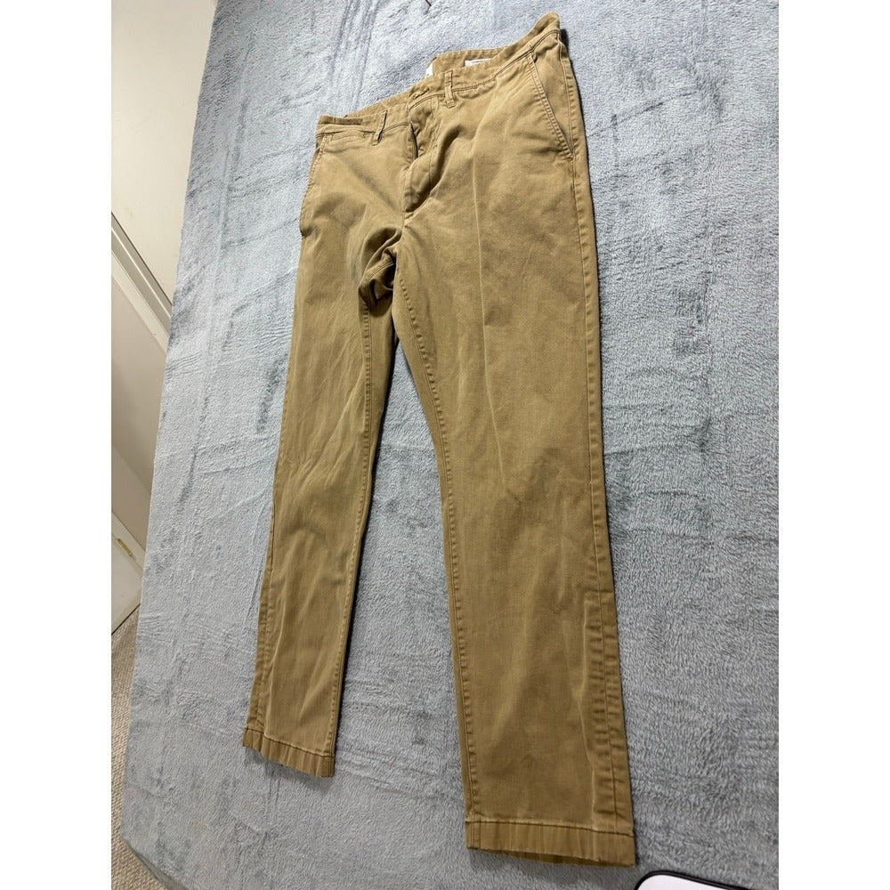 Goodfellow Hennepin Chino Athletic Pants 36x30 Khaki Mens Casual Preppy Classic