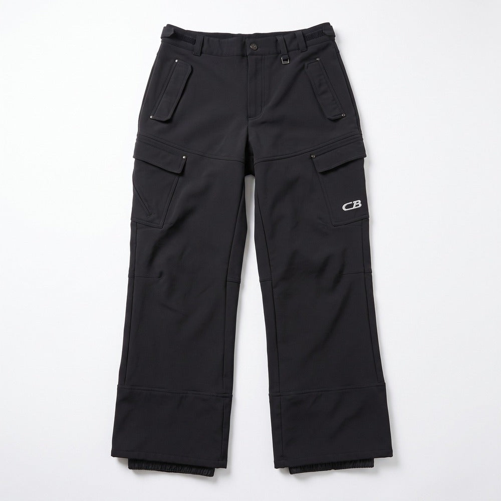 CB Womens M Black Softshell Fleece Lined Snow Cargo Pants Athleisure Casual