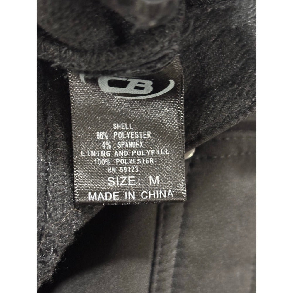 CB Womens M Black Softshell Fleece Lined Snow Cargo Pants Athleisure Casual