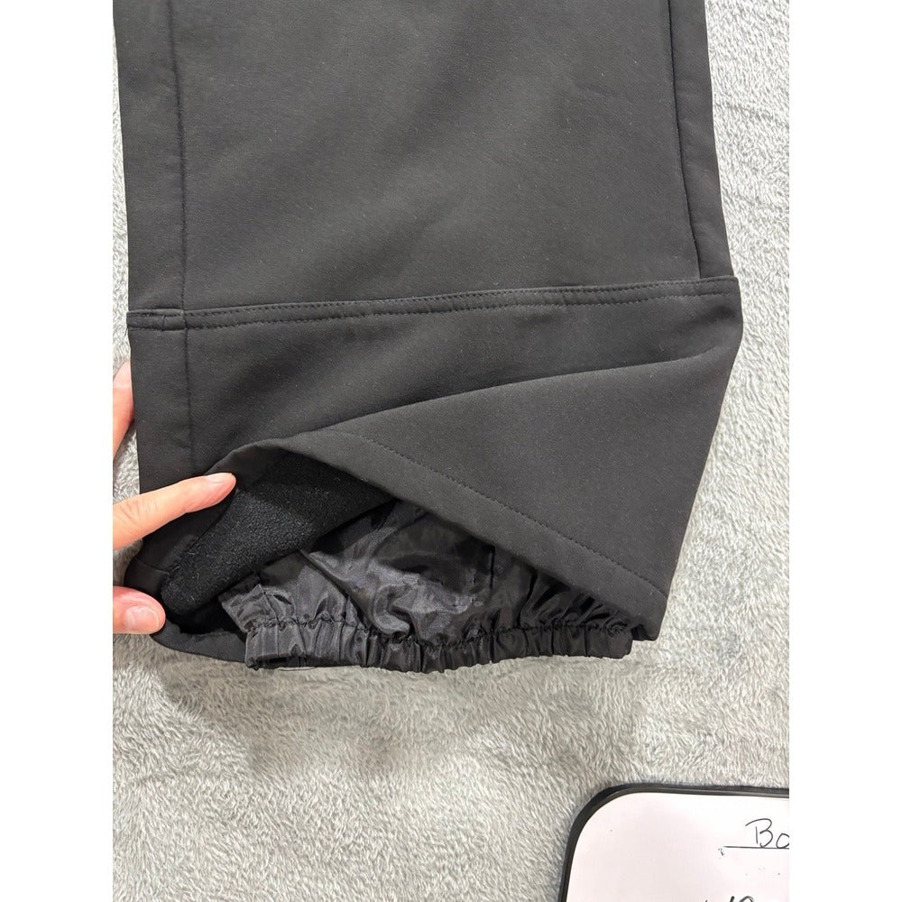 CB Womens M Black Softshell Fleece Lined Snow Cargo Pants Athleisure Casual