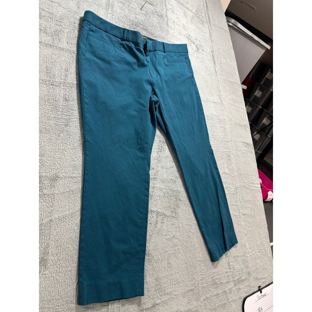 Banana Republic 14P Teal Sloan Slim Ankle Pants Womens Preppy Casual
