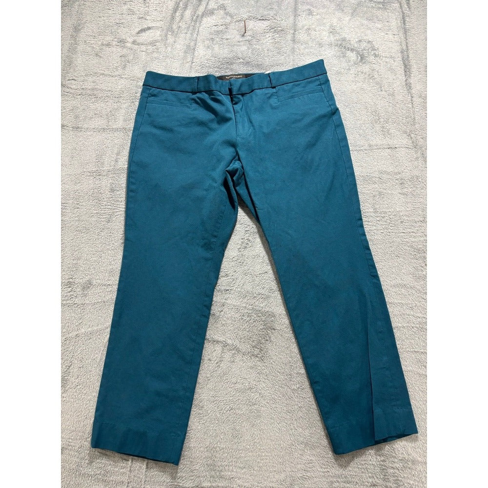 Banana Republic 14P Teal Sloan Slim Ankle Pants Womens Preppy Casual