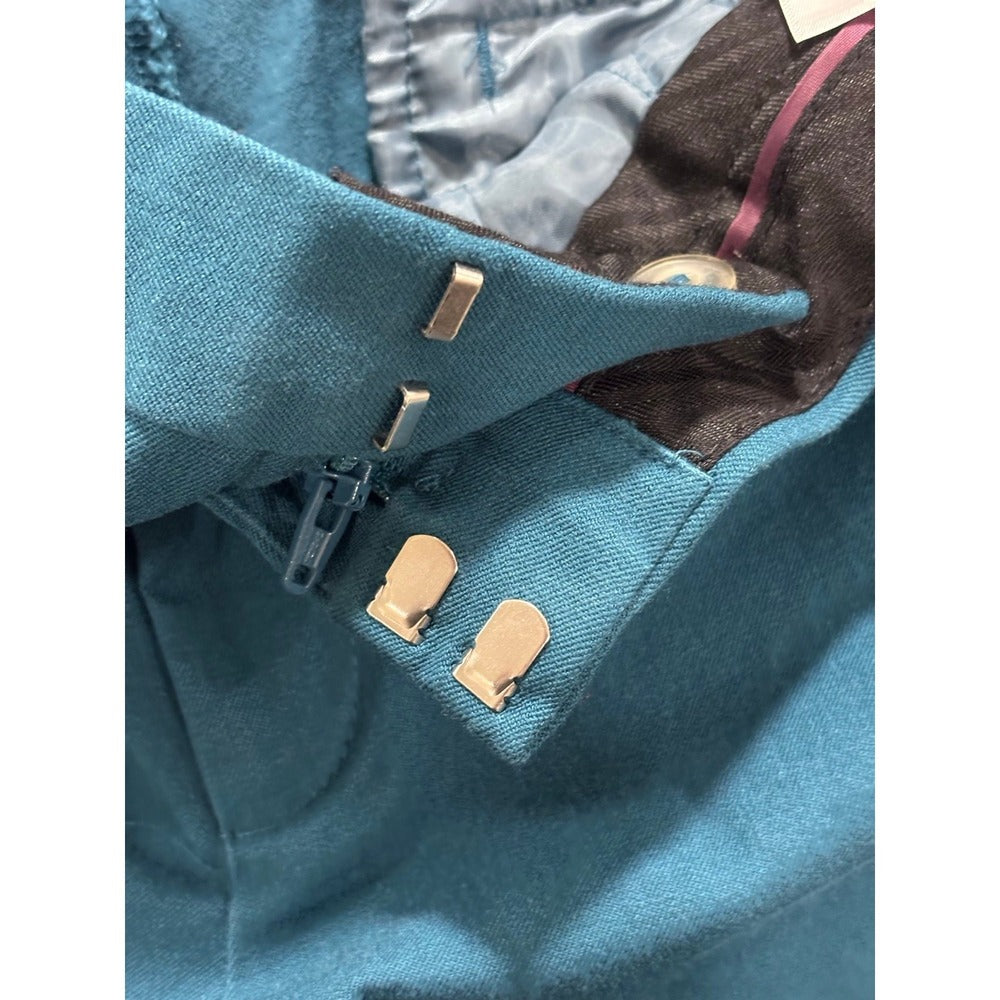 Banana Republic 14P Teal Sloan Slim Ankle Pants Womens Preppy Casual
