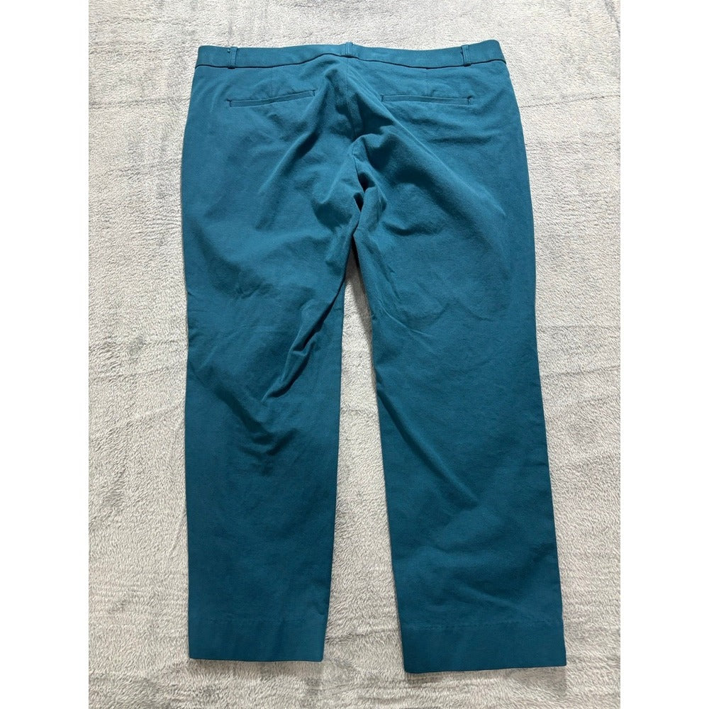Banana Republic 14P Teal Sloan Slim Ankle Pants Womens Preppy Casual