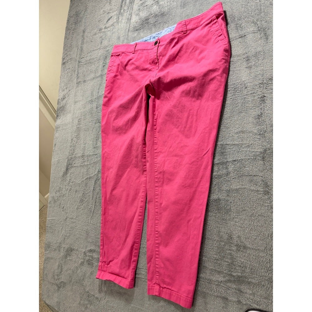 Talbots 16W Pink The Weekend Chino Pants Womens Preppy Casual