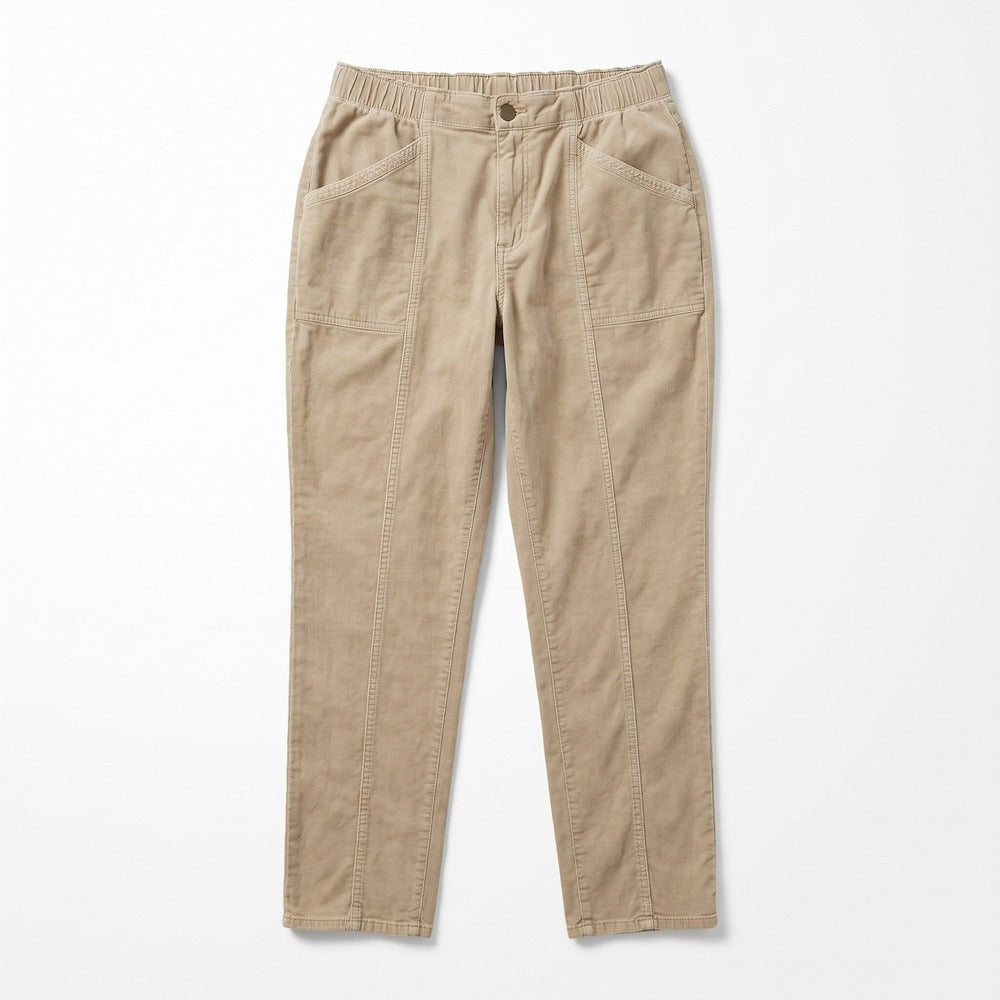 Old Navy L Tan Pull On Elastic Waist Pants Womens Casual Boho Utility