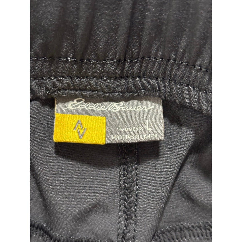 Eddie Bauer Womens L Black Pull On Pants Athleisure Casual Outdoor
