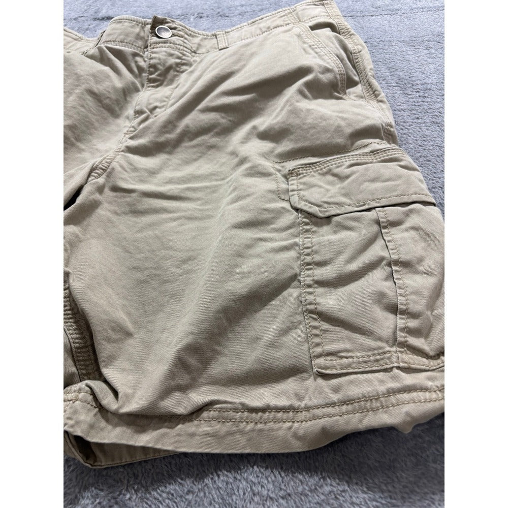 George 34 Khaki Cargo Shorts Mens Casual Minimalist Utility
