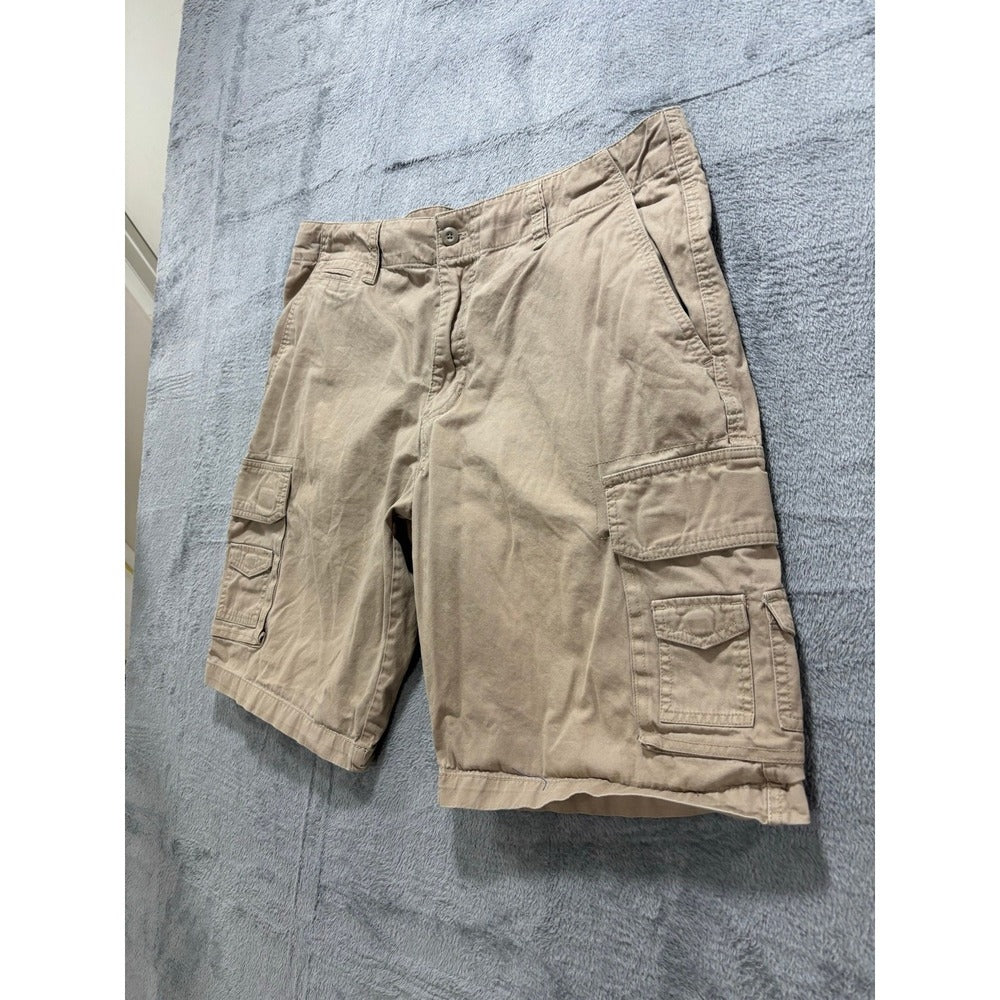 Architect Jean Co 36 Khaki Cargo Shorts Mens Casual Preppy Vintage