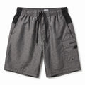 Speedo L Heather Gray Cargo Pocket Swim Trunks Athleisure Coastal Mens